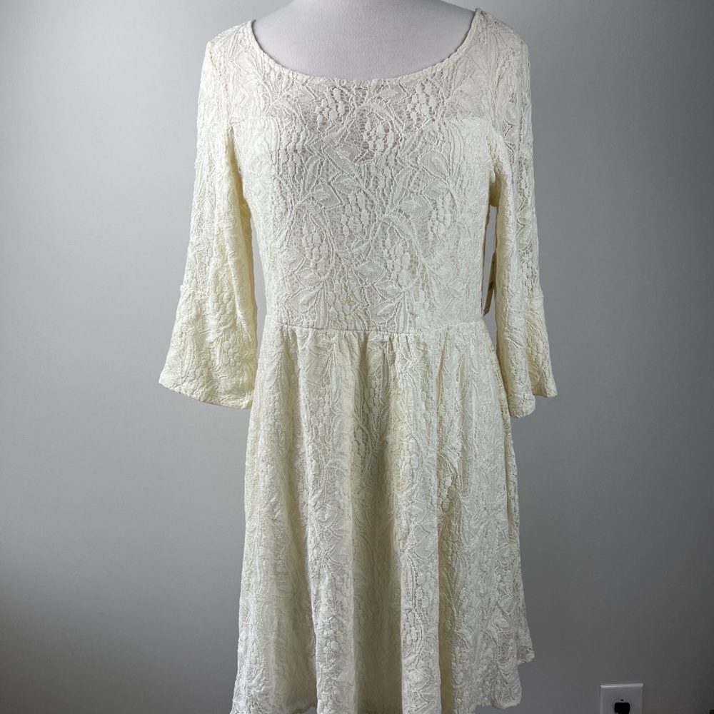 Free people ivory lace dress new with tags